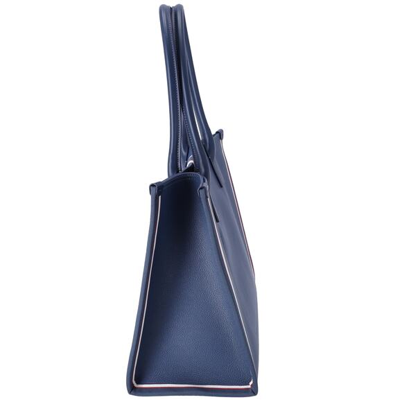 Christian Louboutin Nastrolbi Tote Bag Blue Red White Leather - Picture 2 of 8